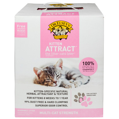 Dr. Elsey's Kitten Attract Clumping Clay Cat Litter, 20 lbs.