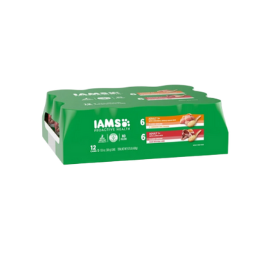 Iams Proactive Health Chicken & Lamb Wet Dog Food Variety Pack 12