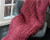 Chunky knit merino  dark Rose Blanket / Like Cloud Designs /  Chunky knit merino  dark Rose Blanket / Like Cloud Designs /