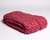 Chunky knit Merino dark rose blanket / Like Cloud Designs  Chunky knit Merino dark rose blanket / Like Cloud Designs
