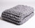 Chunky Knit Merino Grey Blanket