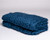 Chunky Knit Merino Wool Blanket Blue graphite Colour / Like Cloud Designs 