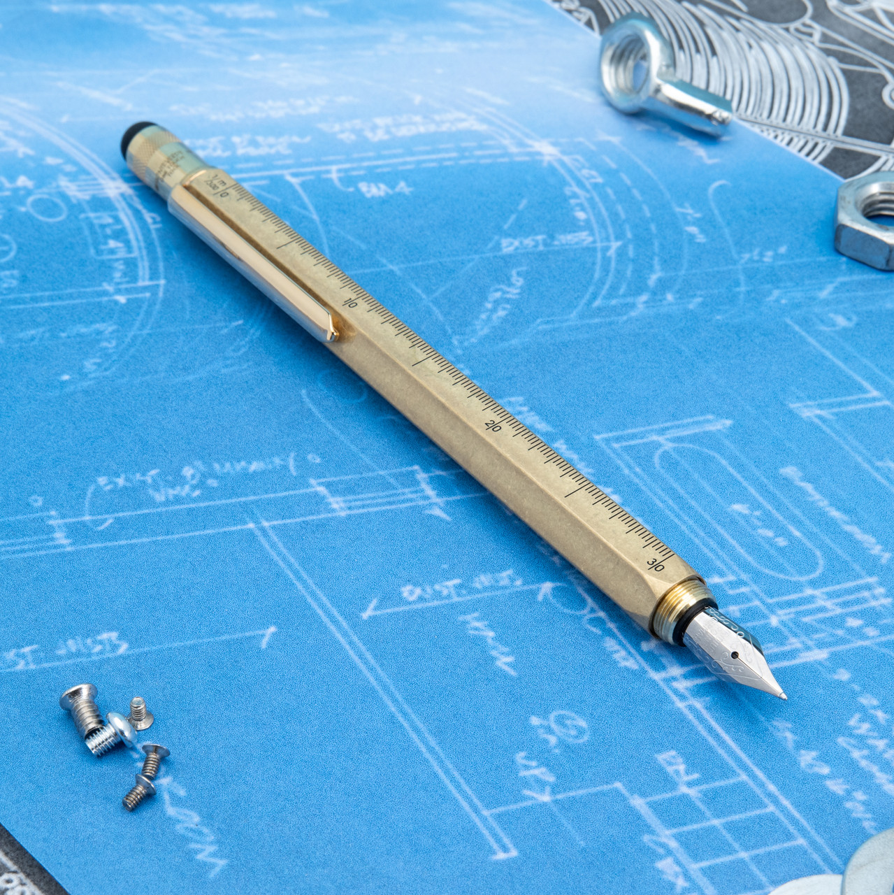 Monteverde USA® Tool Pen™ Fountain Pen Brass w/ JoWo Nib