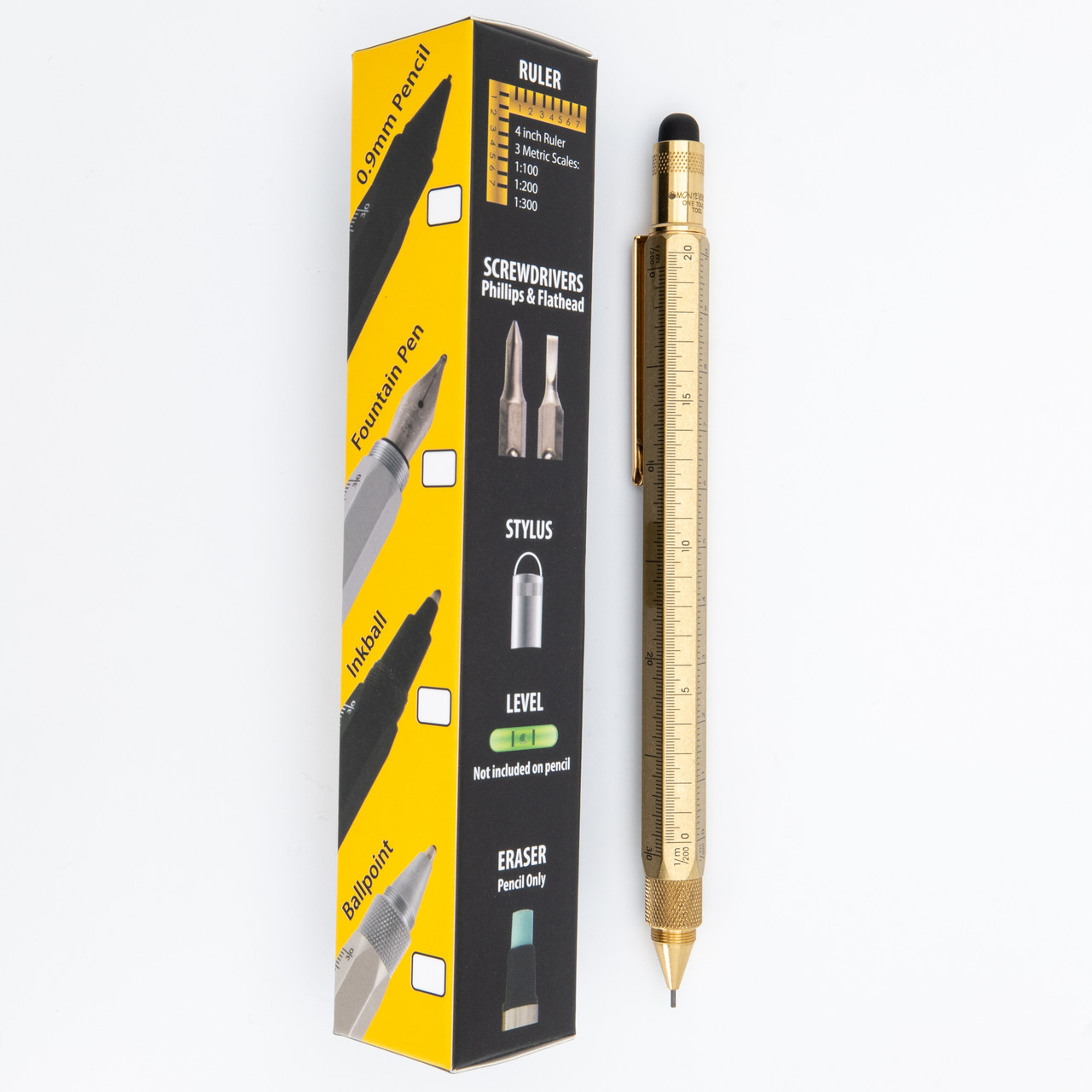 Monteverde USA® Tool Pen™ 0.9mm Pencil Brass