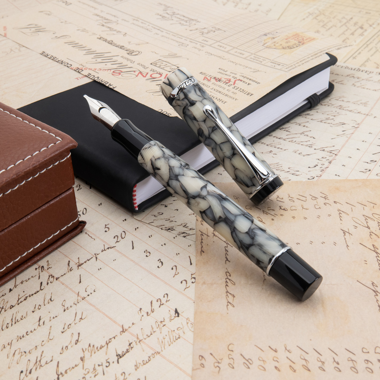 Conklin Duragraph fountain pen Cracked Ice w/ JoWo Nib