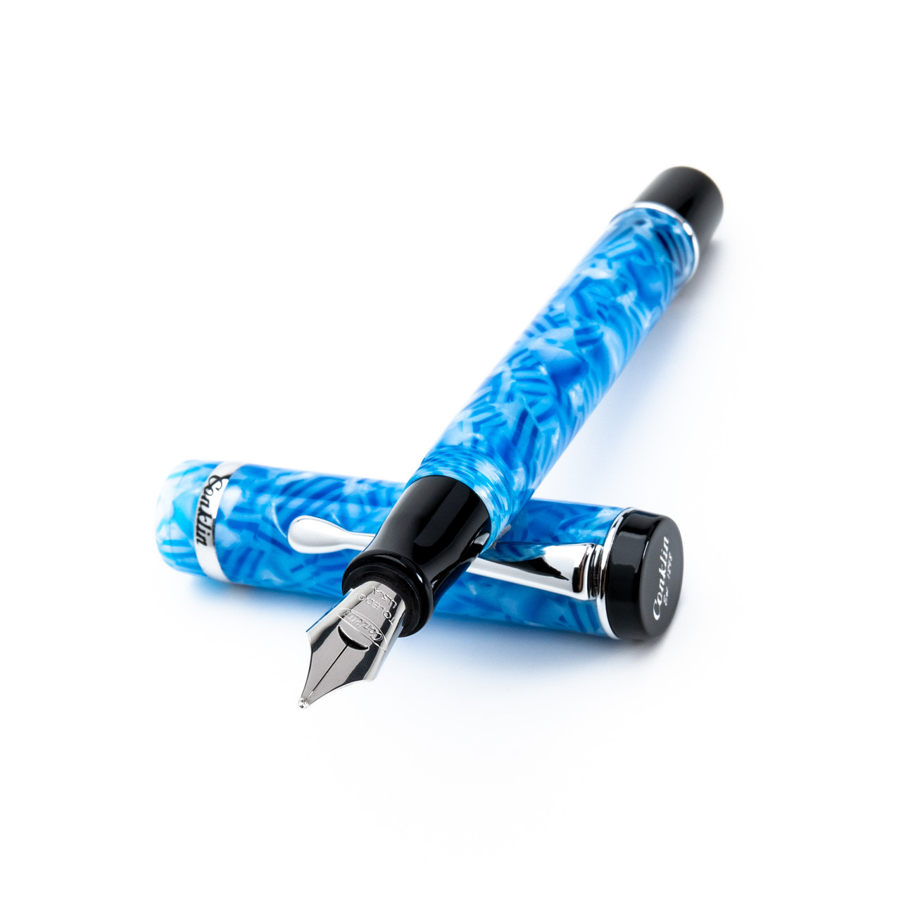 Conklin Duragraph fountain pen Ice Blue w/ JoWo Nib