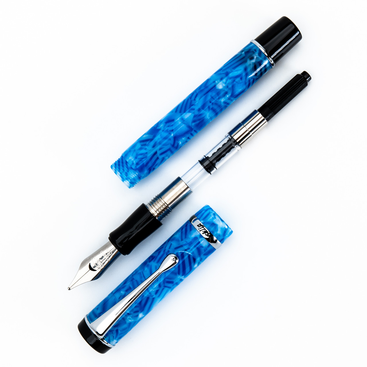 Conklin Duragraph fountain pen Ice Blue w/ JoWo Nib