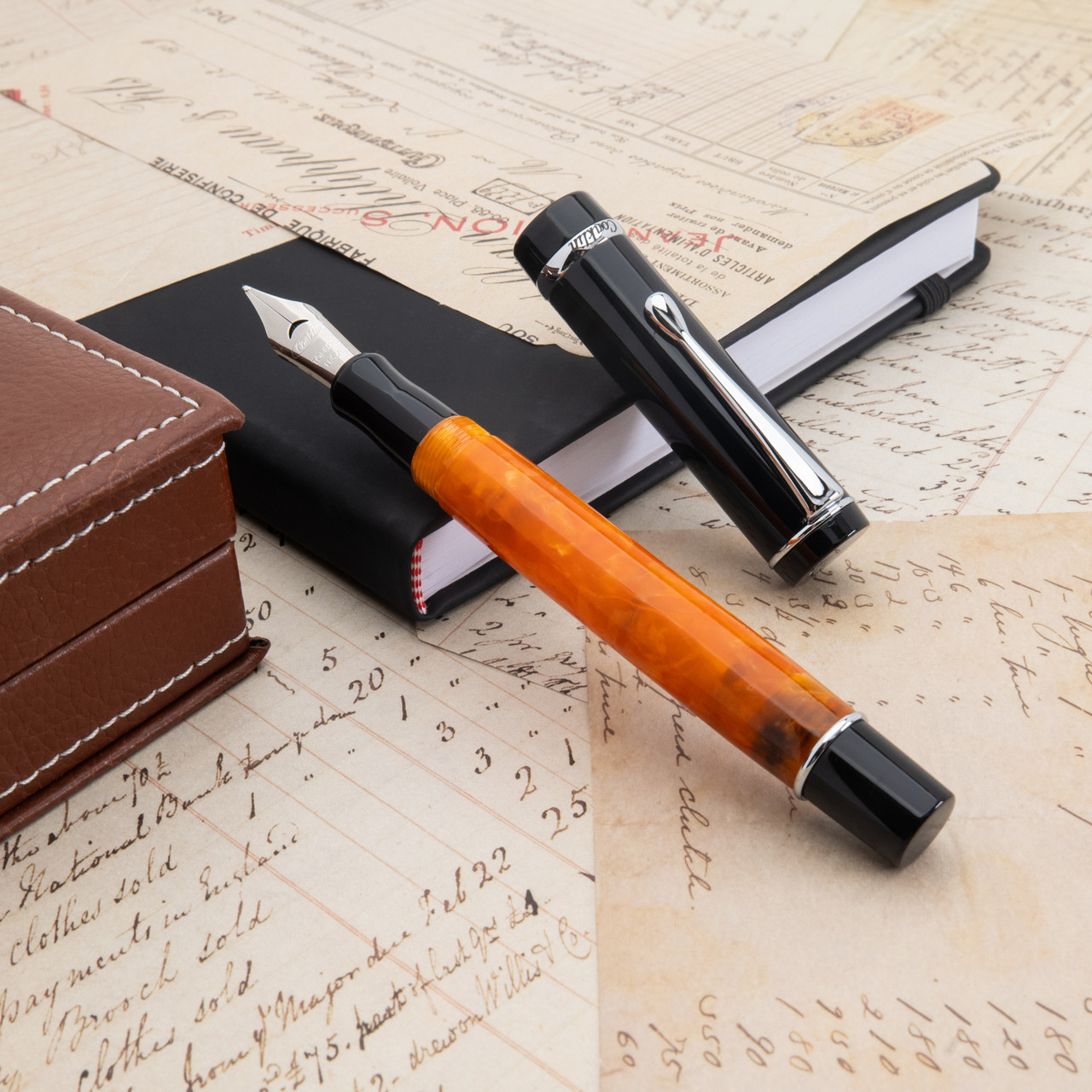 Conklin Duragraph Fountain Pen Orange Nights w/ JoWo Nib