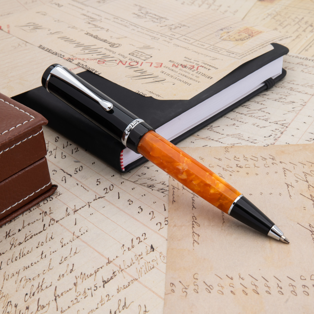 Conklin Duragraph Ballpoint Pen Orange Nights