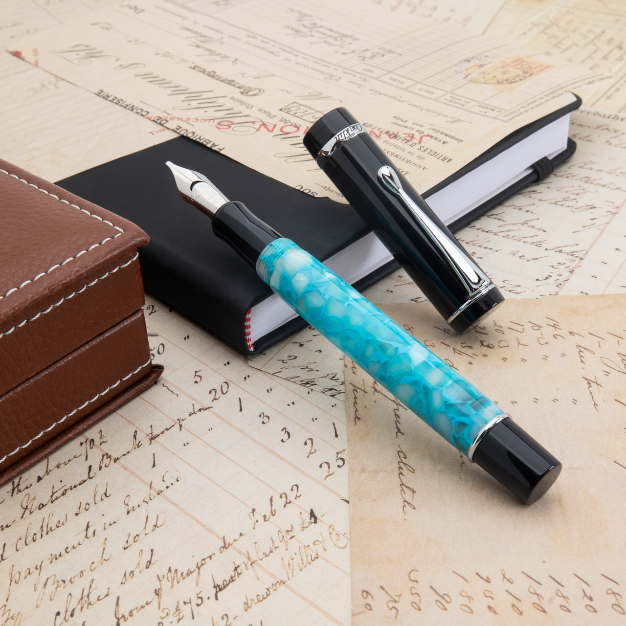 Conklin Duragraph Fountain Pen Turquoise Nights w/ JoWo Nib