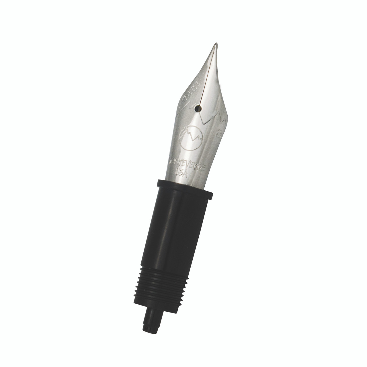 New Extra Fine Point Monteverde Fountain Pen Stainless Steel Black Nib Unit 