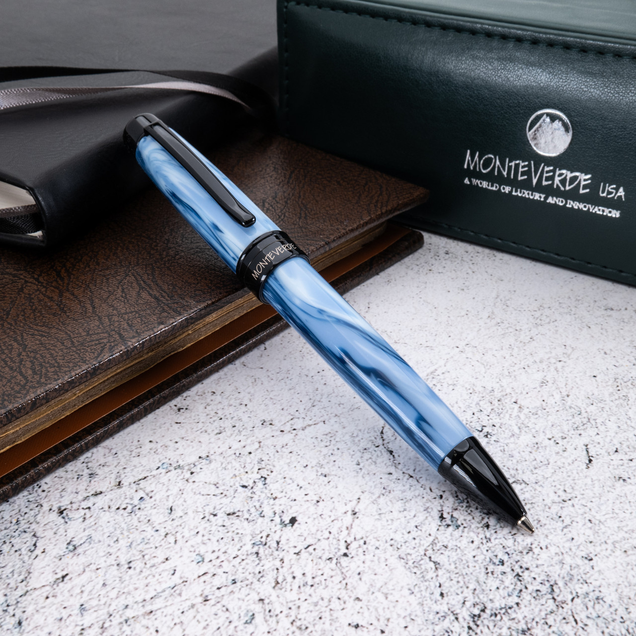 Monteverde USA® Prima™ Ballpoint, Blue Swirl