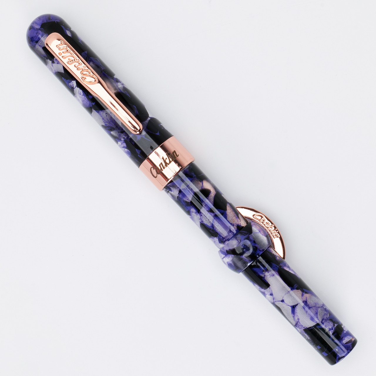◆りん◆ Conklin Mark Twain Crescent Filler Fountain Pen Purple