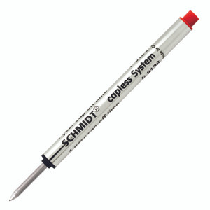 Schmidt® P8126 Short Capless Rollerball Refill Fine Point 0.6mm, 2pk, Red Schmidt® P8126 Short Capless Rollerball Refill Fine Point 0.6mm, 2pk, Red