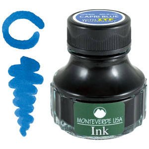 Monteverde USA® Core Capri Blue 90ml Fountain Pen Ink Bottle Monteverde USA® Core Capri Blue 90ml Fountain Pen Ink Bottle