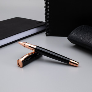 Monteverde USA® Impressa™, Rollerball Pen, Black with Rose Gold Trim Monteverde USA® Impressa™, Rollerball Pen, Black with Rose Gold Trim
