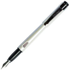 Diplomat Magnum Pearl White Fountain Pen, Broad Nib Diplomat Magnum Pearl White Fountain Pen, Broad Nib