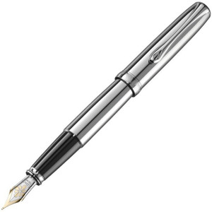 Diplomat Excellence A2 Chrome 14k Fountain Pen, Medium Nib Diplomat Excellence A2 Chrome 14k Fountain Pen, Medium Nib