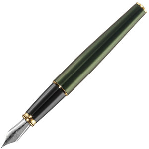 Diplomat Excellence A2 Evergreen with Gold Trim Fountain Pen, Fine Nib Diplomat Excellence A2 Evergreen with Gold Trim Fountain Pen, Fine Nib