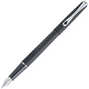 Diplomat Traveller Lapis Black Fountain Pen, Medium Nib Diplomat Traveller Lapis Black Fountain Pen, Medium Nib
