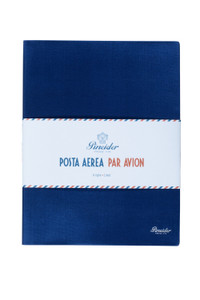 Pineider Notes Par Avion 19x25 cm / 7.4x9.8 in - (large), Navy