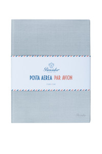 Pineider Notes Par Avion 19x25 cm / 7.4x9.8 in - (large), Pearl Grey