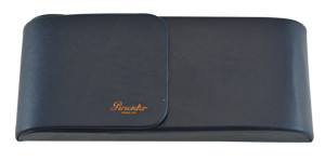 Pineider 3 Pen Leather Case, Blue Pineider 3 Pen Leather Case, Blue