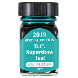 Monteverde USA® 30ml 2019 Special Edition D.C. Supershow Teal Ink Bottle Monteverde USA® 30ml 2019 Special Edition D.C. Supershow Teal Ink Bottle