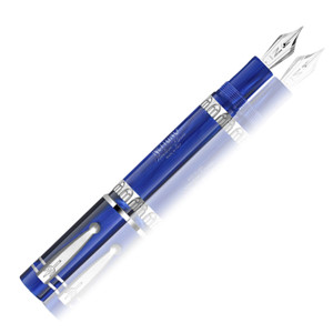Nettuno 1911 Fountain pen, Oceano Deep Blue (marble blue resin/rhodium trim), Extra Fine nib Nettuno 1911 Fountain pen, Oceano Deep Blue (marble blue resin/rhodium trim), Extra Fine nib