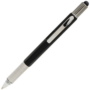 7 in 1 Plastic Tool Ballpoint Pen With Stylus S-115 Black 7 in 1 Plastic Tool Ballpoint Pen With Stylus S-115 Black