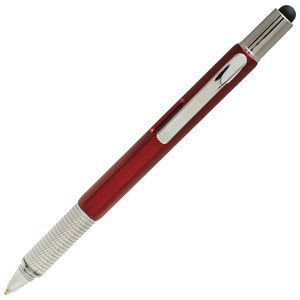 7 in 1 Plastic Tool Ballpoint Pen With Stylus S-115 Red 7 in 1 Plastic Tool Ballpoint Pen With Stylus S-115 Red