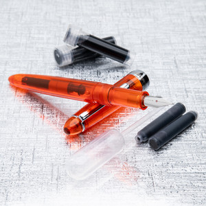 Monteverde USA® Monza ID (eyedropper)Fountain Pen Orange Flex Nib (cartridge/converter/eyedropper filling system) Monteverde USA® Monza ID (eyedropper)Fountain Pen Orange Flex Nib (cartridge/converter/eyedropper filling system)