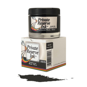 Private Reserve Ink, 60 ml ink bottle; Pearlescent Black-Silver Private Reserve Ink, 60 ml ink bottle; Pearlescent Black-Silver