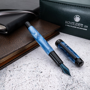 Monteverde USA® Prima™ Fountain Pen, Blue Swirl Monteverde USA® Prima™ Fountain Pen, Blue Swirl
