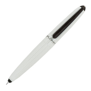 Diplomat Aero Laquered White 0.7mm Mechanical Pencil