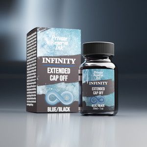 Private Reserve Ink Infinity Blue/Black 30ml Ink (with eco formula) Bottle and Box Private Reserve Ink Infinity Blue/Black 30ml Ink (with eco formula) Bottle and Box