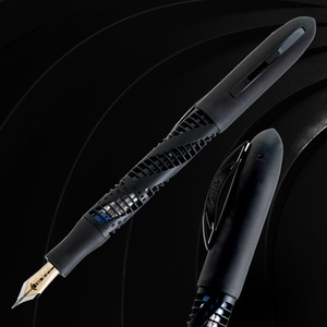 Conklin 125th Anniversary Nozac Futura L.E. Titanium/Stealth Fountain Pen 14k Nib Conklin 125th Anniversary Nozac Futura L.E. Titanium/Stealth Fountain Pen 14k Nib