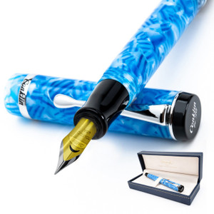 Conklin Duragraph Fountain Pen Ice Blue w/ 14K Omniflex JoWo Nib Conklin Duragraph Fountain Pen Ice Blue w/ 14K Omniflex JoWo Nib