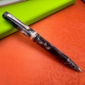 Nettuno N-E 2.0 Ballpoint Pen Leviatano (Grey) RoseGold Trim