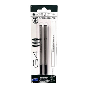 Monteverde USA® Liquid Ink Gel Refill to fit most Rollerball Pens Medium Point 2pk, G42 Monteverde USA® Liquid Ink Gel Refill to fit most Rollerball Pens Medium Point 2pk, G42