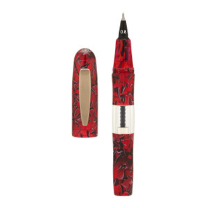 Yooker Gaia Fiber Pen Red/Black Marble Resin open Yooker Gaia Fiber Pen Red/Black Marble Resin open