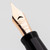 Conklin Mark Twain Crescent Filler Fountain Pen - Black w/ Rose Gold trim w/ JoWo Nib