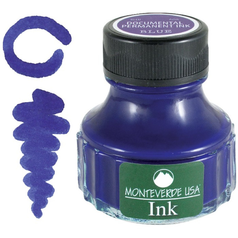 Monteverde USA® Core Documental Blue 90ml  Fountain Pen Ink Bottle