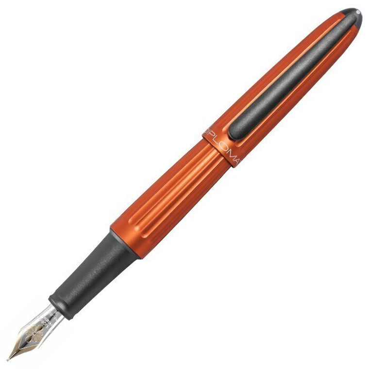 Diplomat Aero Orange 14K Fountain Pen Broad Nib