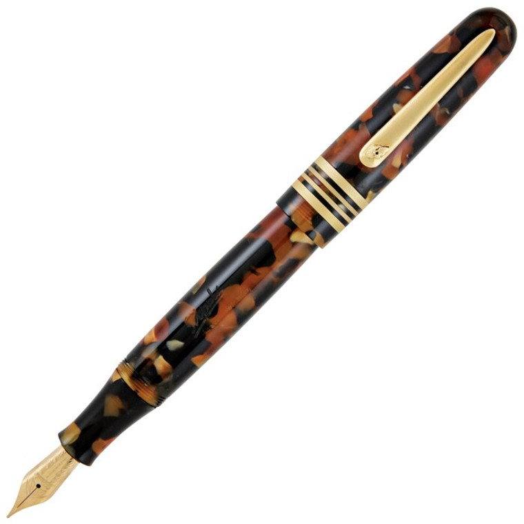 Stipula Etruria Fountain Pen Stainless Steel Nib, Medium - Tortoise