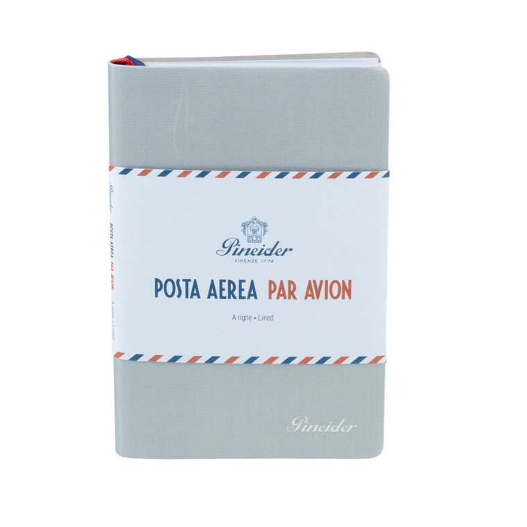 Pineider Notes Par Avion 14.5x21 cm / 5.7x8.2 in - (medium), Pearl Grey