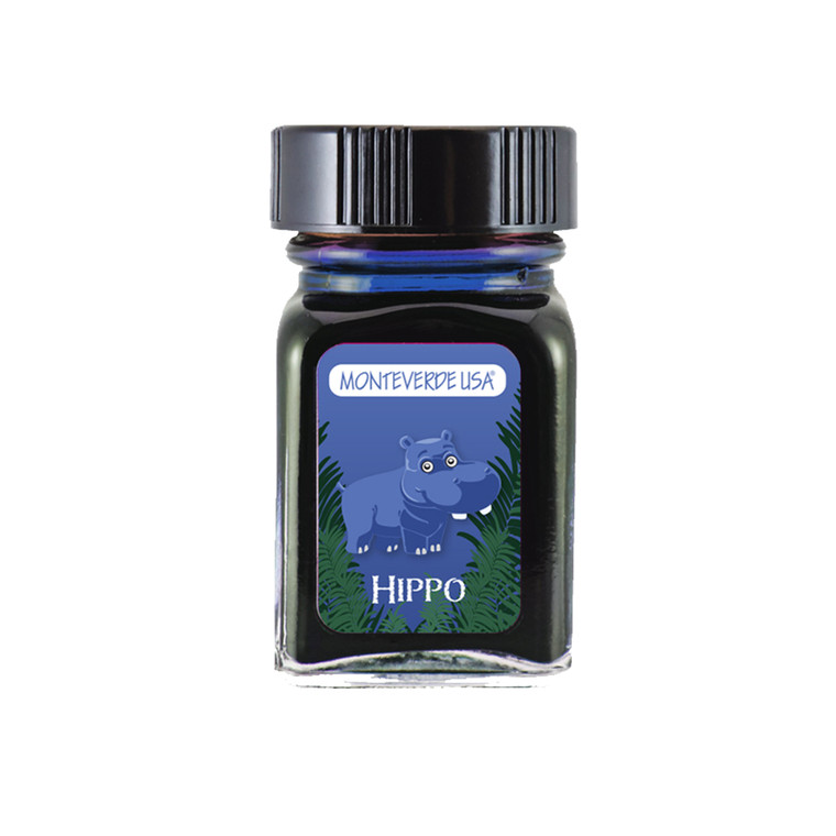 Monteverde USA® Jungle Ink Collection™ Bottle Ink 30 ml Hippo (Dark Blue)