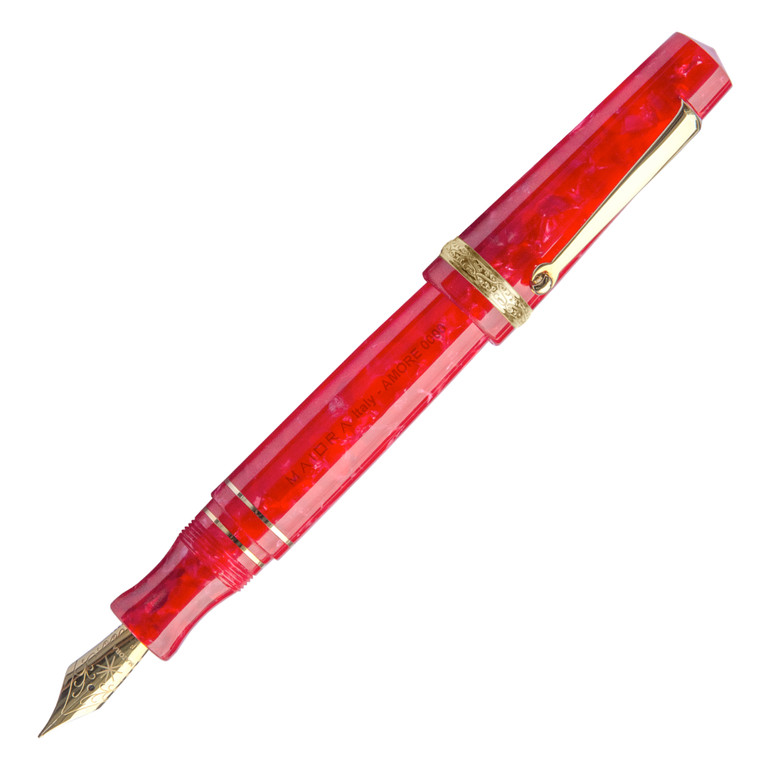 Maiora Aventus AMORE (“LOVE” red / gold plated) fountain pen