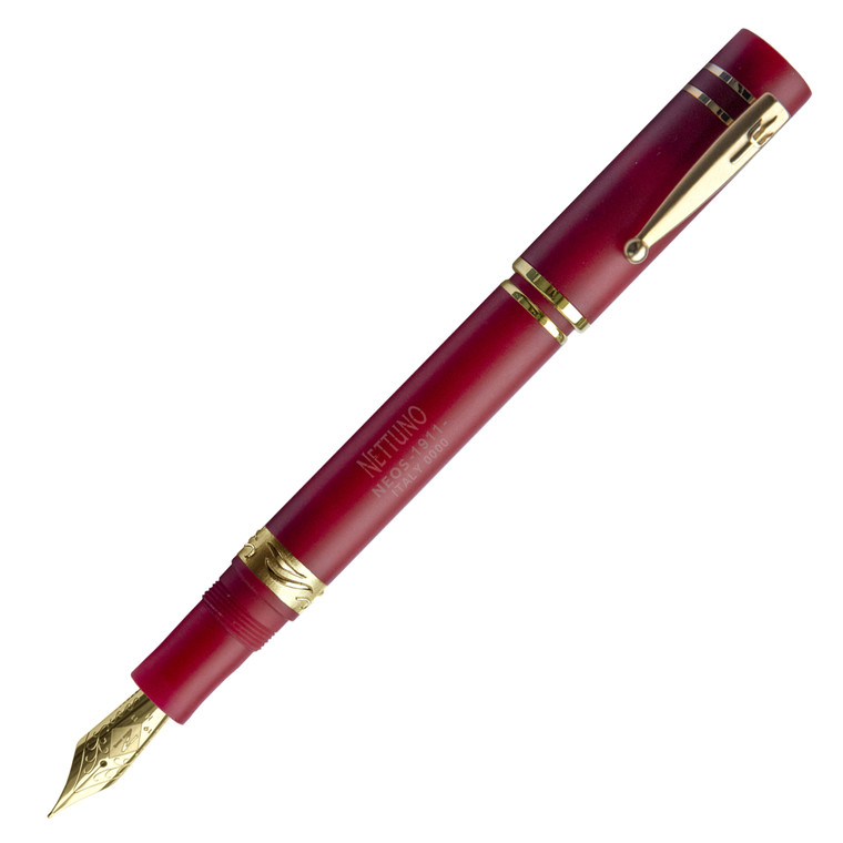 NETTUNO 1911 Neos Eros (matte red / gold plated) fountain pen