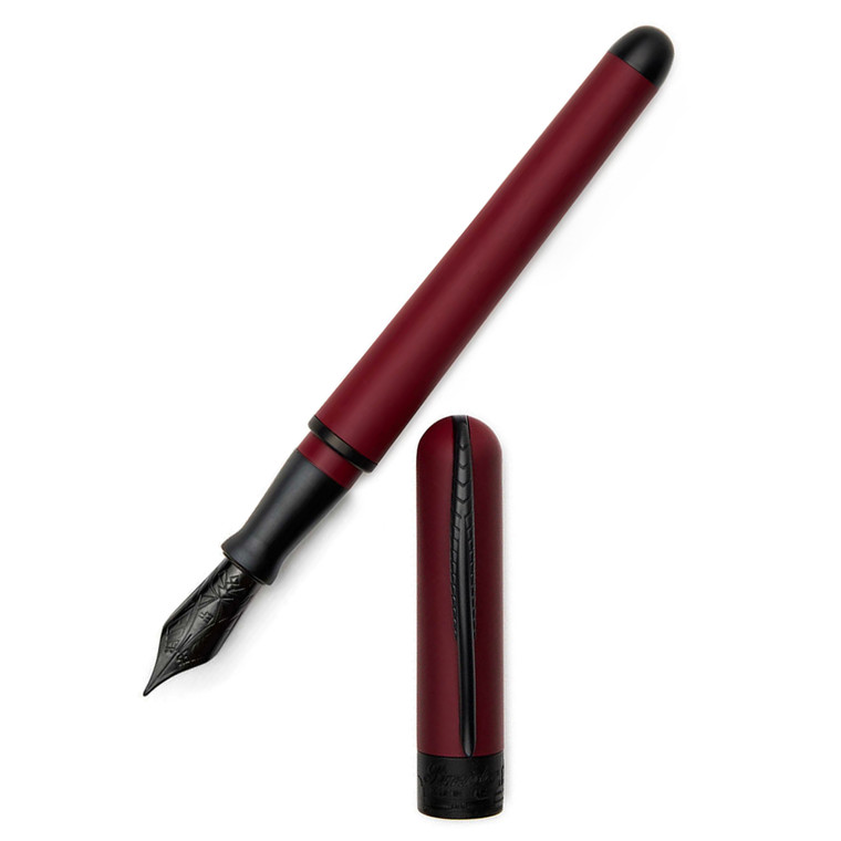 Pineider Avatar UR Matte Black Trim Fountain Pen Cherry